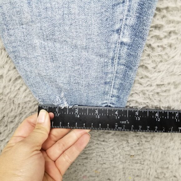 Silver Jeans Womens 31 Calley Skinny Mid Rise 25" Crop Shaping Frayed Hem *Read* - Picture 9 of 16